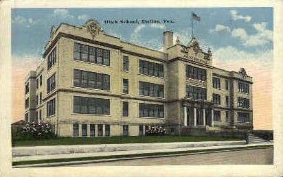High School - Dallas, Texas TX Postcard