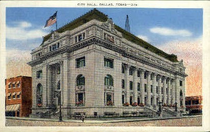 City Hall - Dallas, Texas TX Postcard