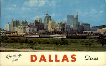 Greetings - Dallas, Texas TX Postcard