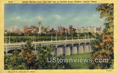 Corinth Street Viaduct - Dallas, Texas TX Postcard