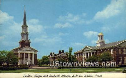 Perkins Chapel & Bridwell Library - Dallas, Texas TX Postcard