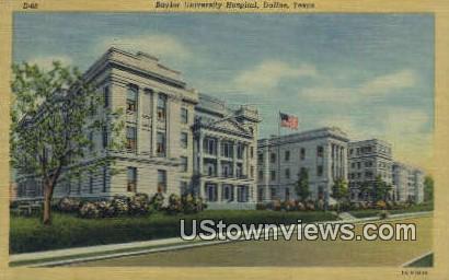 Baylor University Hospital - Dallas, Texas TX Postcard
