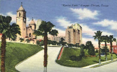 Spohn Park - Corpus Christi, Texas TX Postcard