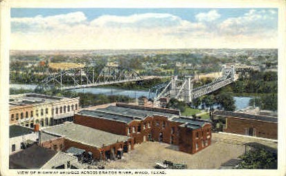Brazos River - Waco, Texas TX Postcard