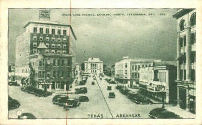State Line Avenue - Texarkana, Texas TX Postcard