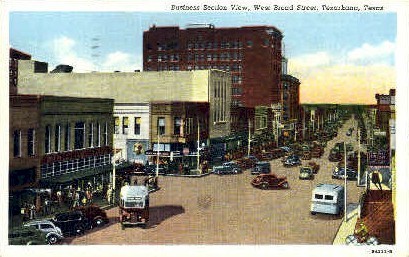 west Broad Street - Texarkana, Texas TX Postcard