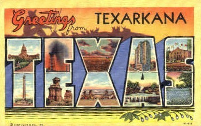 Texarkana - Texas TX Postcard