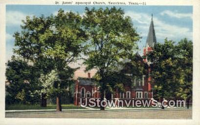 St James Episcopal Church - Texarkana, Texas TX Postcard