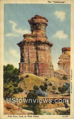 Lighthouse - Palo Duro Park, Texas TX Postcard