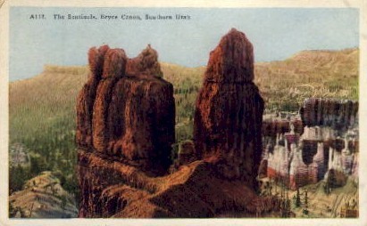 The Sentinels - Bryce Canyon, Utah UT Postcard