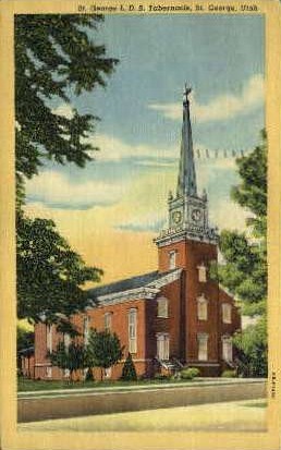 St. George L.D.S. Tabernacle - St George, Utah UT Postcard