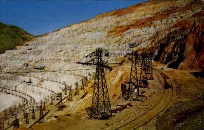 Bingham Copper Mine - Bingham Canyon, Utah UT Postcard