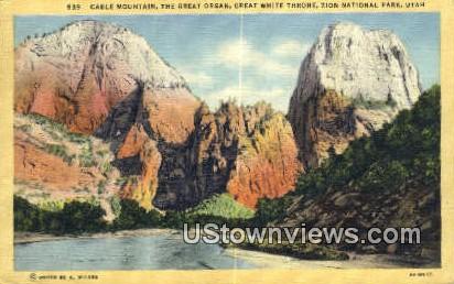Cable Mountain - Zion National Park, Utah UT Postcard