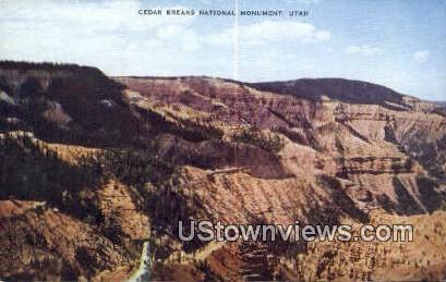 Cedar Breaks National Monument, Utah     ;     Cedar Breaks National Monument, UT Postcard