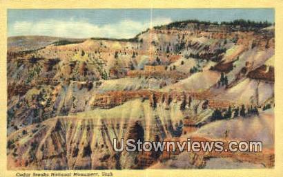 Cedar Breaks National Monument, Utah     ;     Cedar Breaks National Monument, UT Postcard