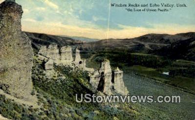 Witches Rocks - Echo Valley, Utah UT Postcard