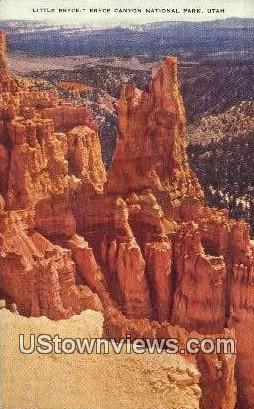 Little Bryce - Bryce Canyon National Park, Utah UT Postcard