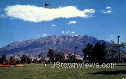 Mt Timpanogos, UT     ;     Mt Timpanogos, Utah Postcard