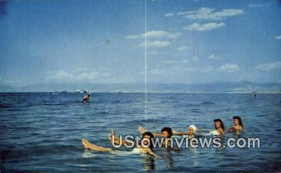 Sunset Beach - Great Salt Lake, Utah UT Postcard