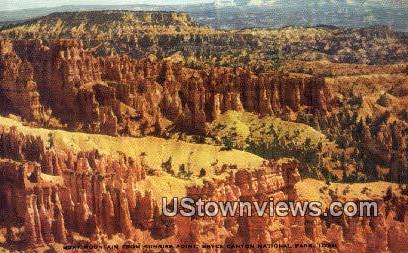 Boat Mountain, Sunrise Point - Bryce Canyon National Park, Utah UT Postcard