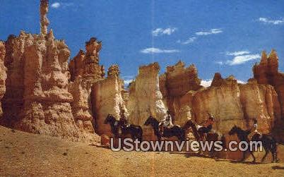 Horseback Riders - Bryce Canyon National Park, Utah UT Postcard