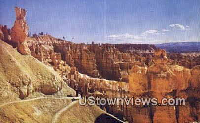 Switchbacks, Navajo Trail - Bryce Canyon National Park, Utah UT Postcard