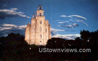 Manti Temple - Utah UT Postcard