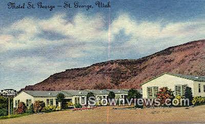 Motel St George - Utah UT Postcard
