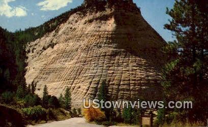 Checkerboard Mesa - Zion National Park, Utah UT Postcard