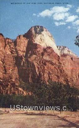 Mountain of the Sun - Zion National Park, Utah UT Postcard