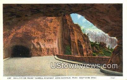 Mt Carmel Highway - Zion National Park, Utah UT Postcard