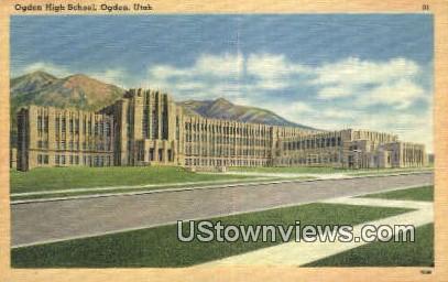Ogden High School - Utah UT Postcard