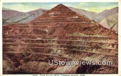 Utah Copper Mine - Bingham Canyon Postcard