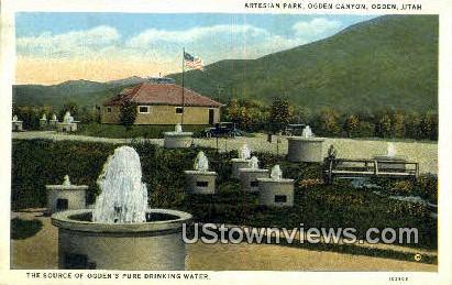 Artesian Park - Ogden, Utah UT Postcard