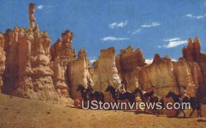 Horseback Riders - Bryce Canyon National Park, Utah UT Postcard