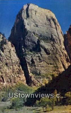 Great White Throne - Zion Canyon, Utah UT Postcard