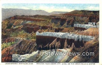 Union Pacific System - Cedar City, Utah UT Postcard
