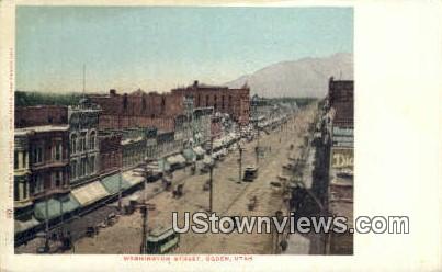Washington Street - Ogden, Utah UT Postcard