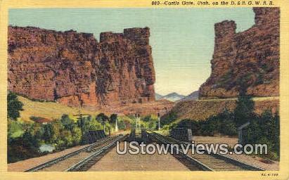 Castle Gate, Utah, UT, Postcard