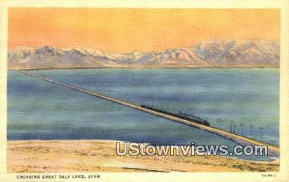 Great Salt Lake, Utah, UT, Postcard