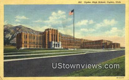 Ogden High School - Utah UT Postcard