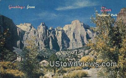 Zion National Park, Utah, UT, Postcard
