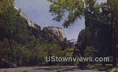Temple of Sinawava - Zion National Park, Utah UT Postcard
