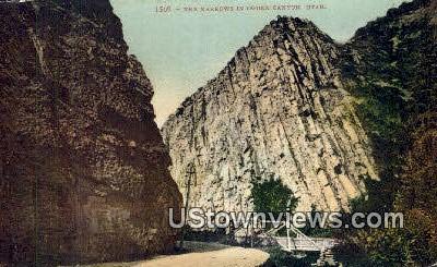 The Narrows - Ogden Canyon, Utah UT Postcard