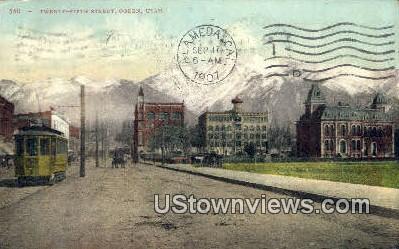 Twenty-Fifth Street - Ogden, Utah UT Postcard