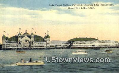 Saltair Pavilion - Great Salt Lake, Utah UT Postcard