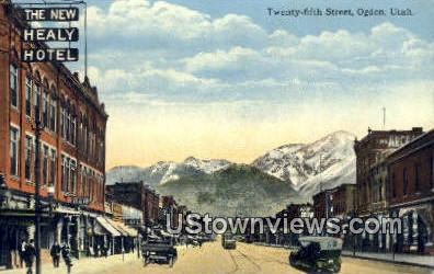 Twenty-Fifth Street - Ogden, Utah UT Postcard