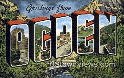 Ogden, Utah, UT, Postcard