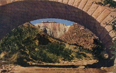 West Temple - Zion National Park, Utah UT Postcard