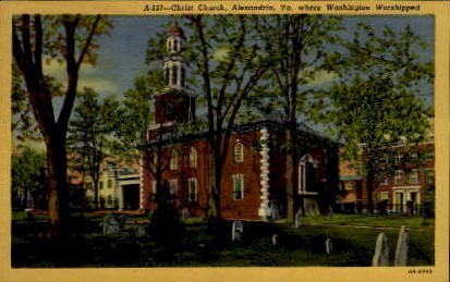 Christ Church - Alexandria, Virginia VA Postcard